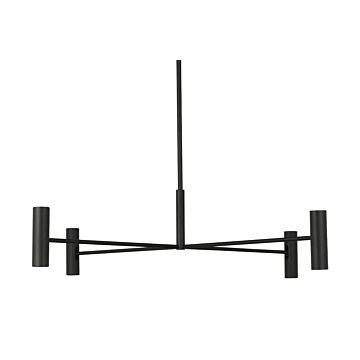 Ponte LED Chandelier in Nightshade Black by Visual Comfort Modern