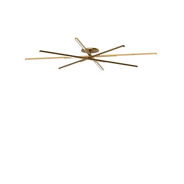 Cityscape LED Flush Mount in Hand Rubbed Antique Brass by Visual Comfort Modern