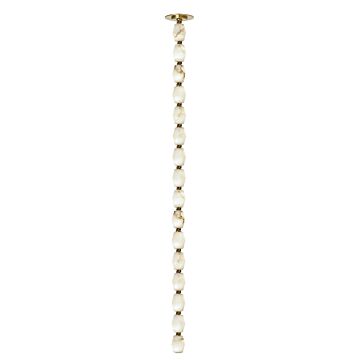 Collier LED Pendant in Hand Rubbed Antique Brass by Visual Comfort Modern