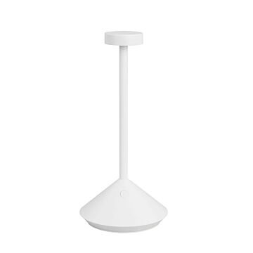 Moneta LED Table Lamp in Matte White by Visual Comfort Modern