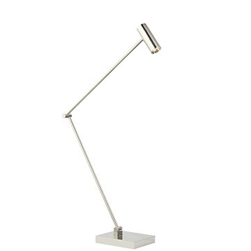 Ponte LED Table Lamp in Polished Nickel by Visual Comfort Modern