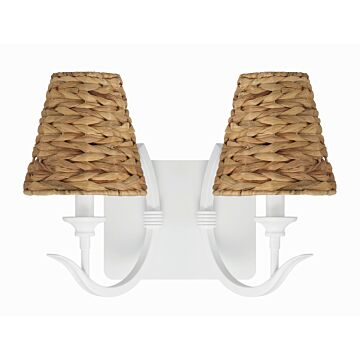 Kokomo Two Light Wall Sconce in Matte White by Craftmade