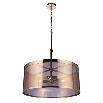 Mesh 12 Light Pendant in Satin Brass by Craftmade