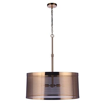 Mesh Four Light Pendant in Satin Brass by Craftmade