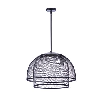 Sculptural Statement Pendants LED Pendant in Flat Black by Craftmade