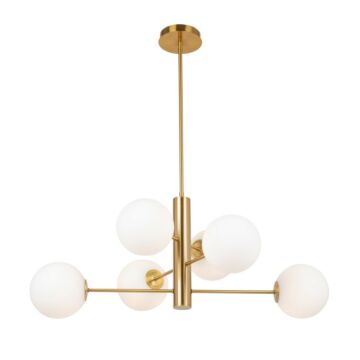 Aurelia  Chandelier in Brass by Artcraft