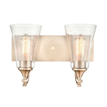 Natalie Two Light Vanity in Modern Gold by Millennium