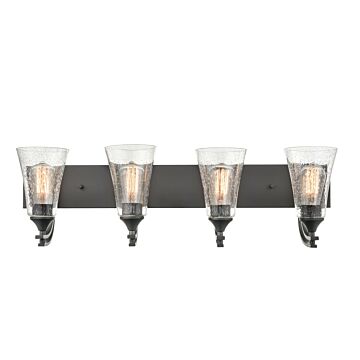 Natalie Four Light Vanity in Matte Black by Millennium