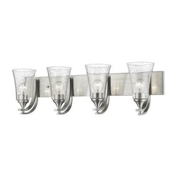 Natalie Four Light Vanity in Satin Nickel by Millennium