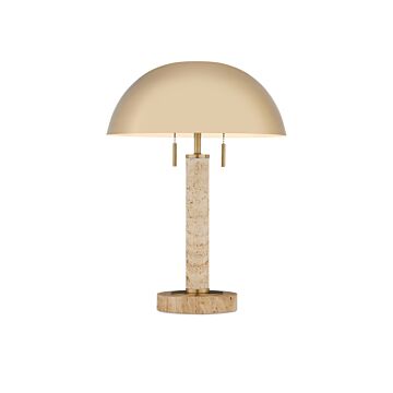 Miles  Table Lamp in Brass Natural by Currey and Company