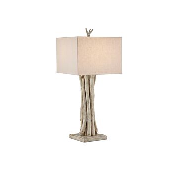 Driftwood  Table Lamp in Whitewashed Driftwood by Currey and Company