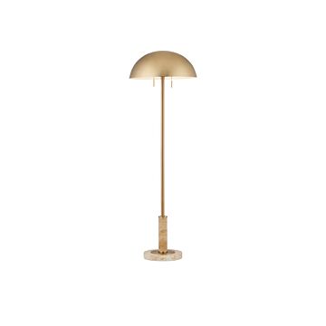 Miles  Floor Lamp in Brass Natural by Currey and Company