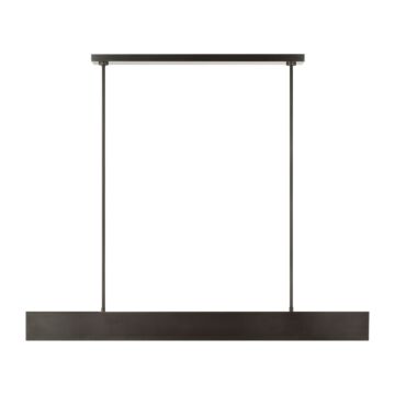 Pench LED Linear Chandelier in Dark Bronze by Visual Comfort Modern
