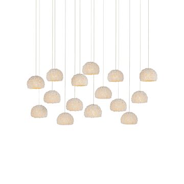Virtu  Pendant in Natural by Currey and Company