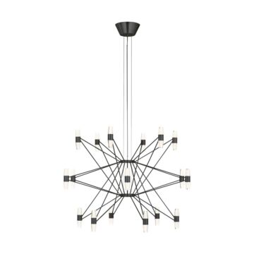 Lassell LED Chandelier in Dark Bronze by Visual Comfort Modern