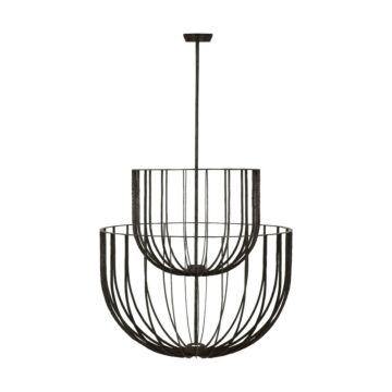 Sanchi LED Chandelier in Aged Iron by Visual Comfort Modern