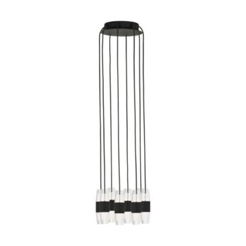 Lassell LED Chandelier in Nightshade Black by Visual Comfort Modern