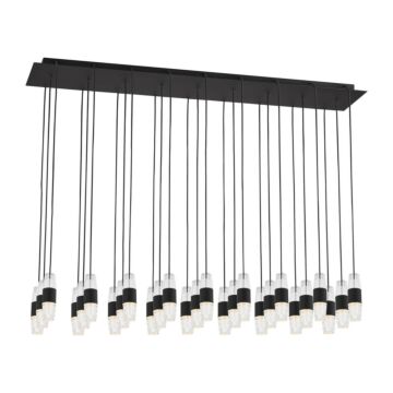Lassell LED Chandelier in Nightshade Black by Visual Comfort Modern