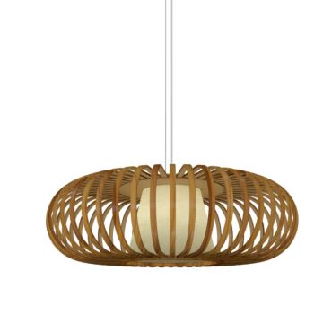 Balloon 1-Light Pendant in Teak