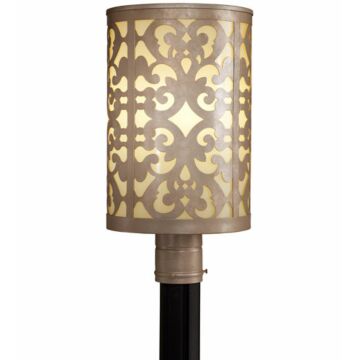 The Great Outdoors Nanti 19 Inch Outdoor Post Light in Nanti Chanpagne Silver