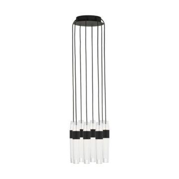 Lassell LED Chandelier in Nightshade Black by Visual Comfort Modern