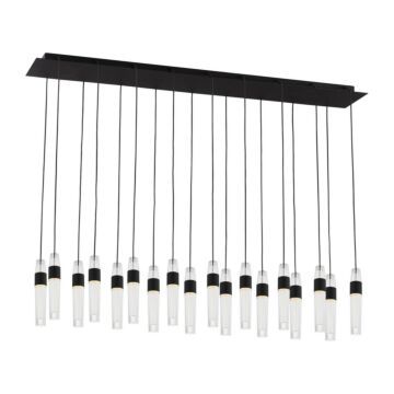 Lassell LED Chandelier in Nightshade Black by Visual Comfort Modern