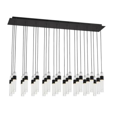 Lassell LED Chandelier in Nightshade Black by Visual Comfort Modern