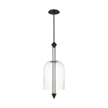 Cathedral LED Pendant in Dark Bronze by Visual Comfort Modern