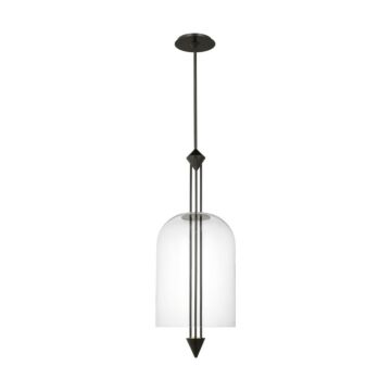 Cathedral LED Pendant in Dark Bronze by Visual Comfort Modern
