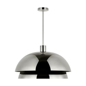 Shanti LED Pendant in Polished Nickel by Visual Comfort Modern
