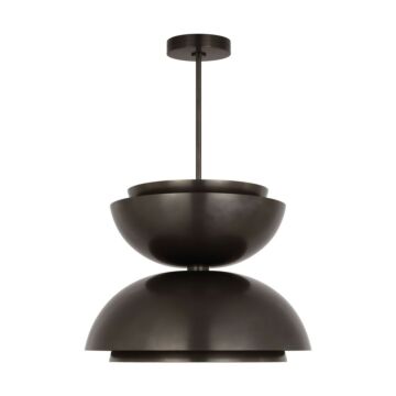 Shanti LED Pendant in Dark Bronze by Visual Comfort Modern