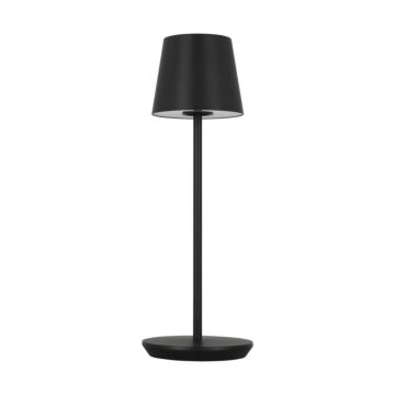 Nevis LED Table Lamp in Black by Visual Comfort Modern