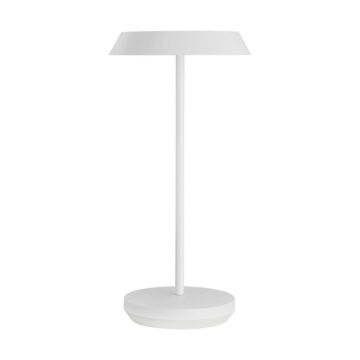 Tepa LED Table Lamp in Matte White by Visual Comfort Modern