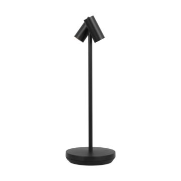Doppia LED Table Lamp in Black by Visual Comfort Modern