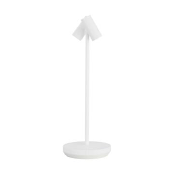 Doppia LED Table Lamp in Matte White by Visual Comfort Modern