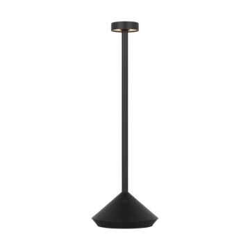 Moneta LED Table Lamp in Black by Visual Comfort Modern