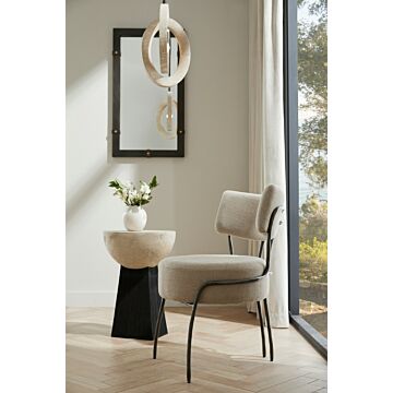 Enid Chair in Oatmeal Natural Iron by Arteriors