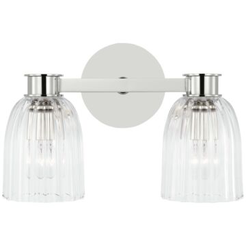 Asalea LED Wall Sconce in Polished Nickel by Visual Comfort Signature