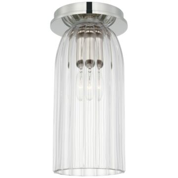 Asalea LED Flush Mount in Polished Nickel by Visual Comfort Signature