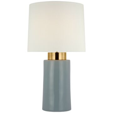 Xian LED Table Lamp in Sky Gray by Visual Comfort Signature
