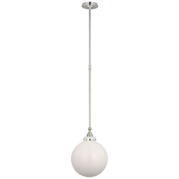 Parkington LED Pendant in Polished Nickel by Visual Comfort Signature