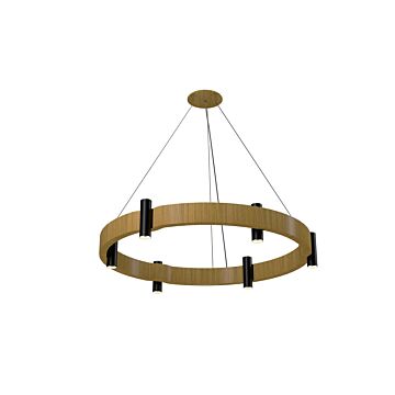 Flow 12-Light Pendant in Louro Freijo