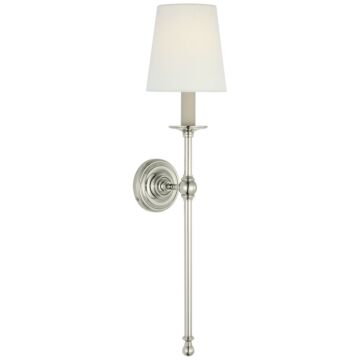 Classic LED Wall Sconce in Polished Nickel by Visual Comfort Signature