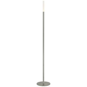 Rousseau LED Floor Lamp in Polished Nickel by Visual Comfort Signature