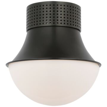 Precision LED Flush Mount in Bronze by Visual Comfort Signature