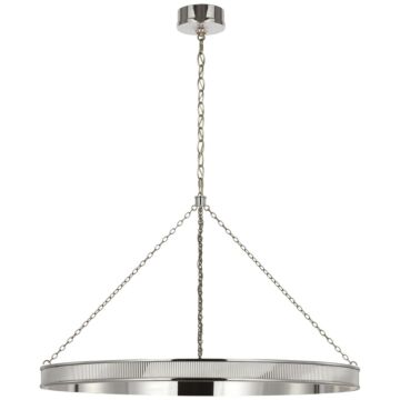 Menil LED Chandelier in Polished Nickel by Visual Comfort Signature