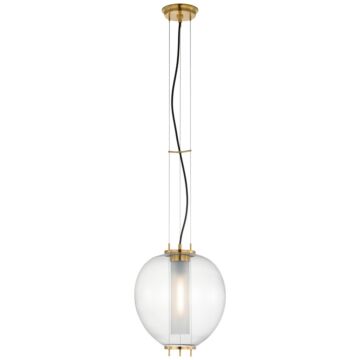 Taro LED Lantern in Antique Burnished Brass by Visual Comfort Signature