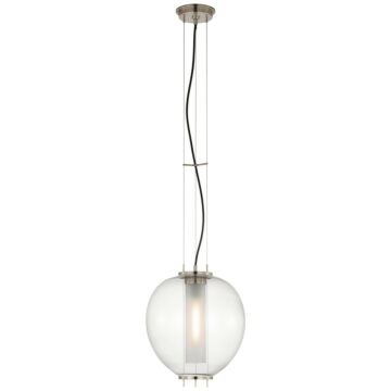 Taro LED Lantern in Antique Nickel by Visual Comfort Signature