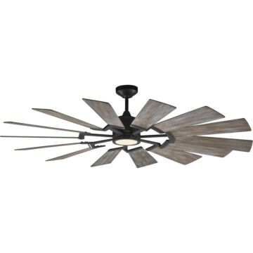Prairie 62"Ceiling Fan in Aged Pewter by Visual Comfort Fan