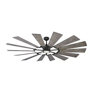 Prairie 72"Ceiling Fan in Aged Pewter by Visual Comfort Fan